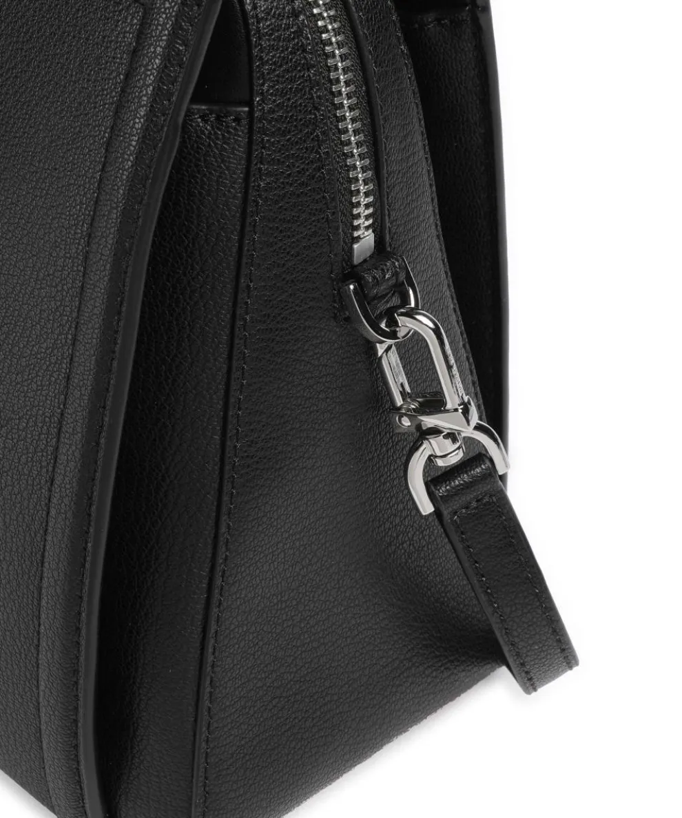 Laila Medium Handtasche genarbtes Rindsleder schwarz