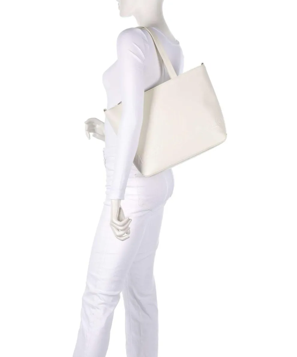 Valda Shopper Lederimitat elfenbein