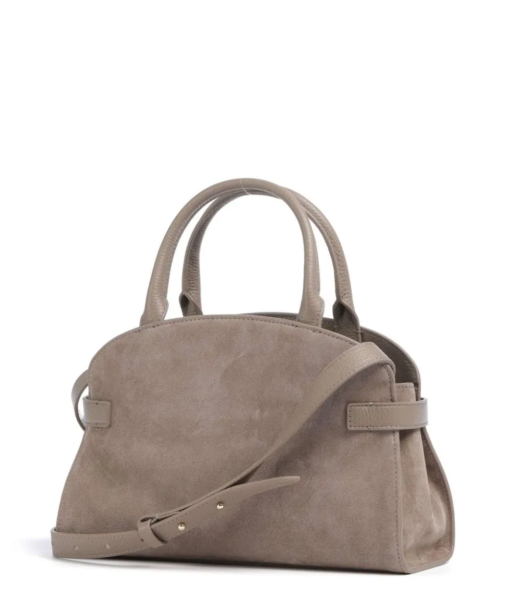 Sabine Suede Handtasche aufgerautes Rindsleder taupe