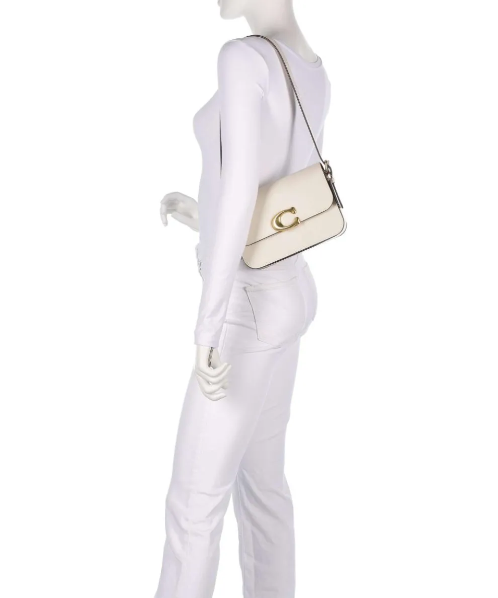 Sage Schultertasche fein genarbtes Rindsleder elfenbein