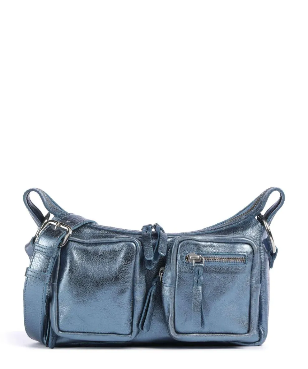 Salvatorgasse 4 Schultertasche genarbtes Rindsleder navy