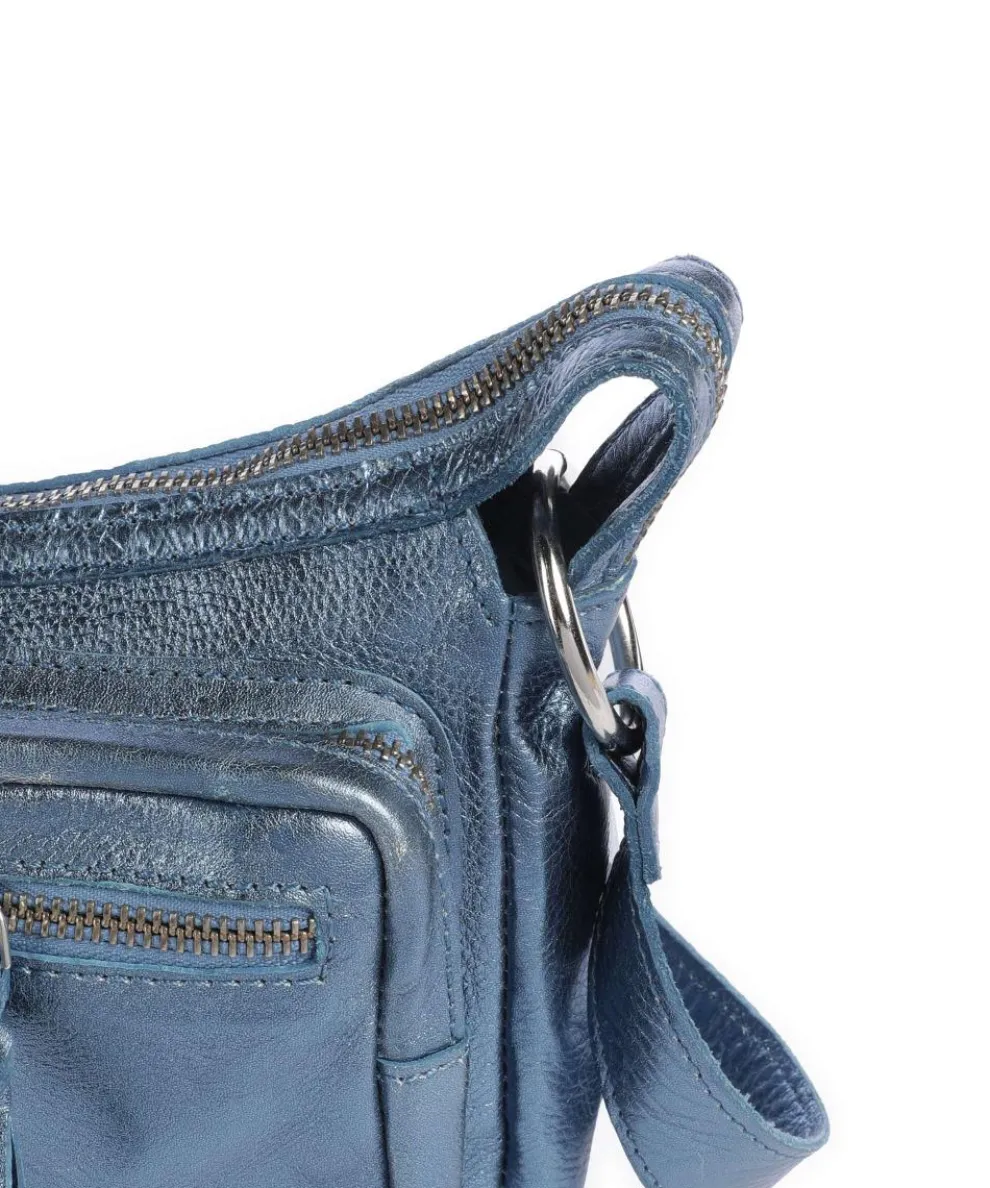 Salvatorgasse 4 Schultertasche genarbtes Rindsleder navy