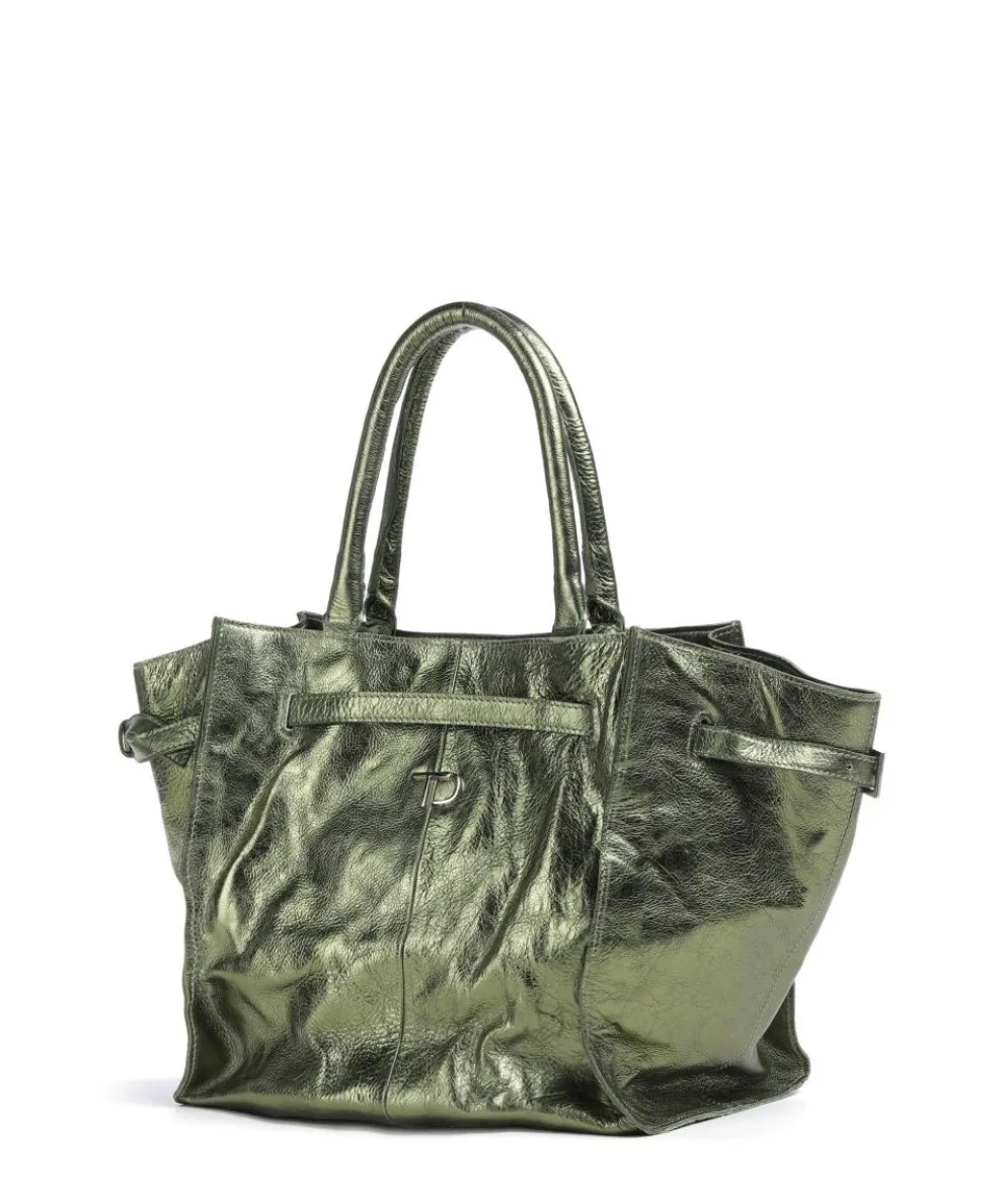 Salvatorgasse 10 Shopper genarbtes Rindsleder dunkelgrün