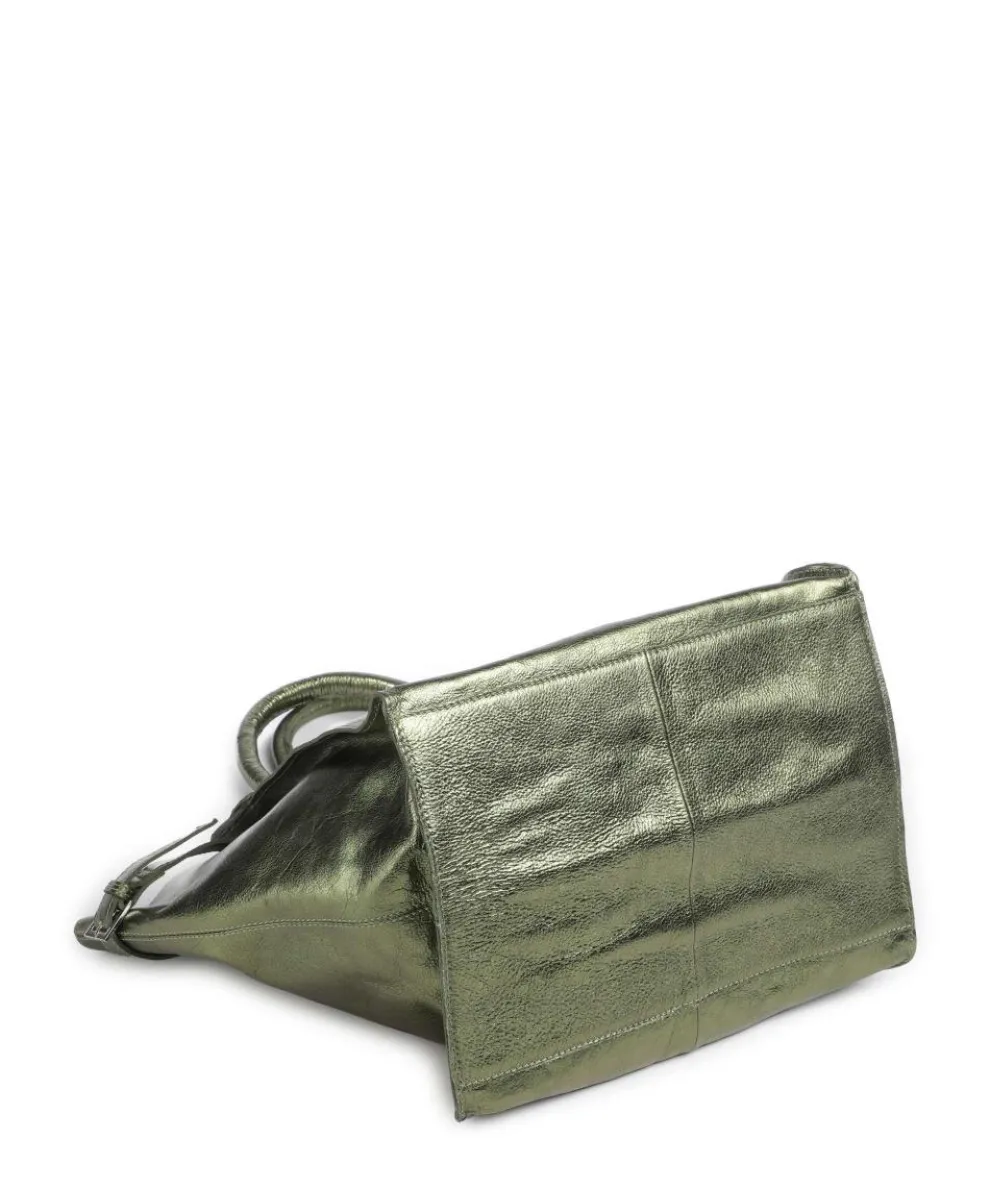 Salvatorgasse 10 Shopper genarbtes Rindsleder dunkelgrün