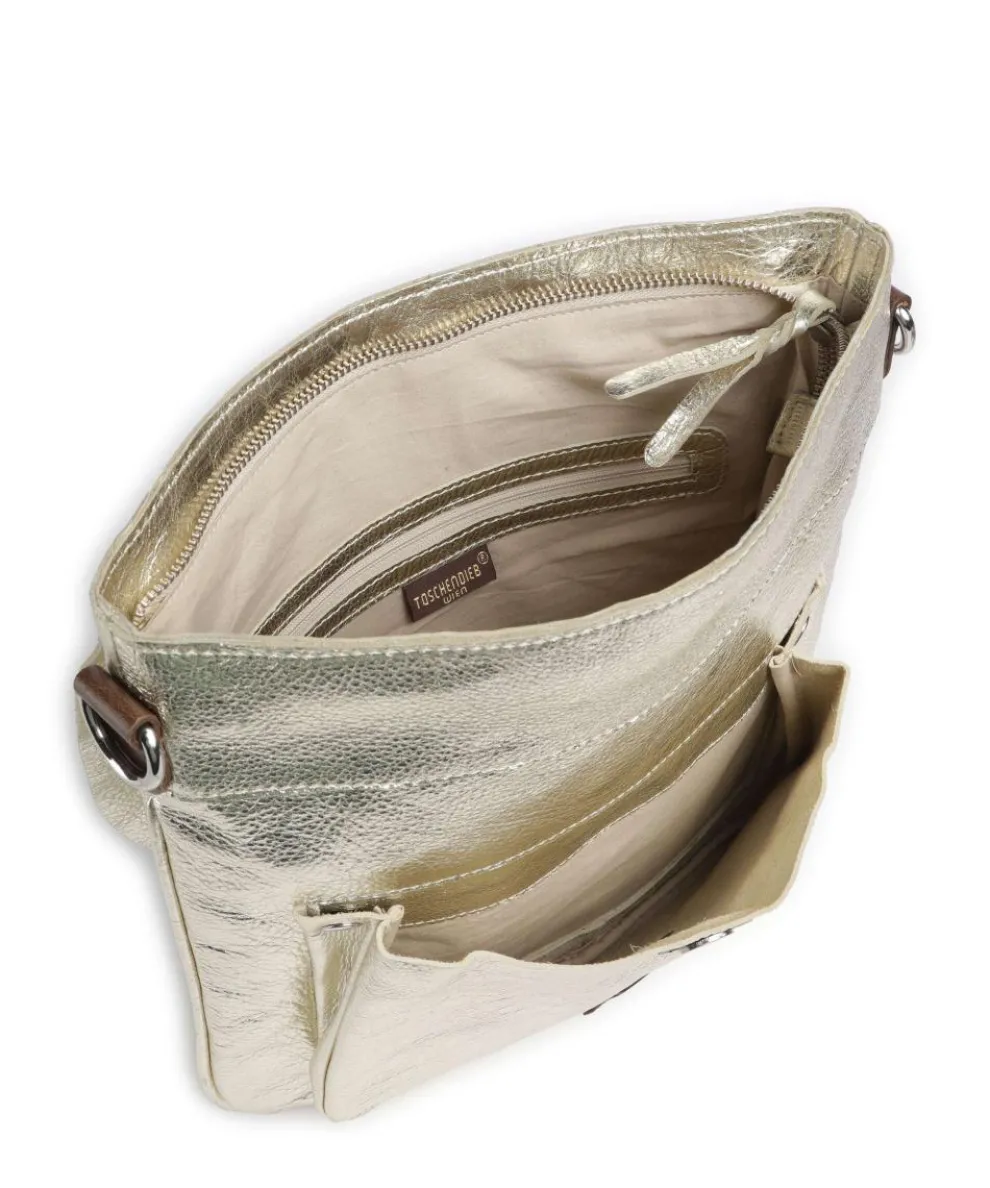 Salvatorgasse 2 Umhängetasche genarbtes Rindsleder gold