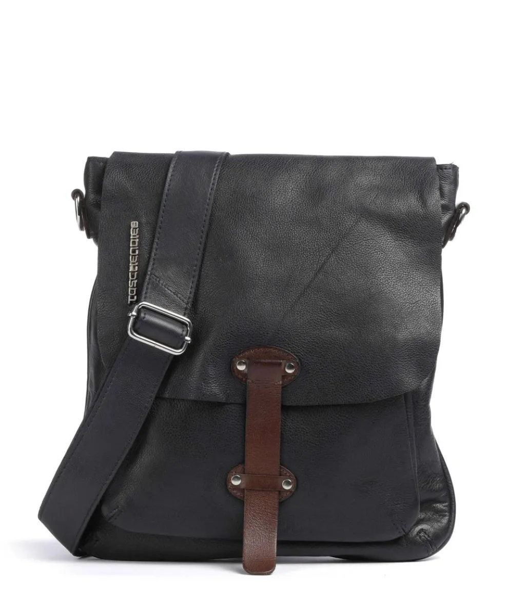 Salvatorianerplatz 2 Umhängetasche genarbtes Rindsleder navy