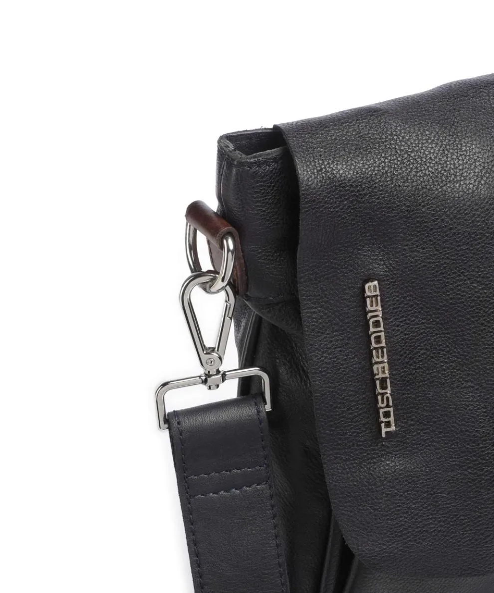 Salvatorianerplatz 2 Umhängetasche genarbtes Rindsleder navy