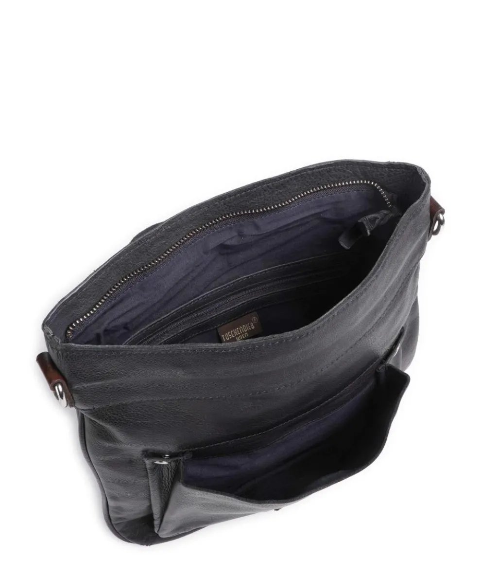 Salvatorianerplatz 2 Umhängetasche genarbtes Rindsleder navy