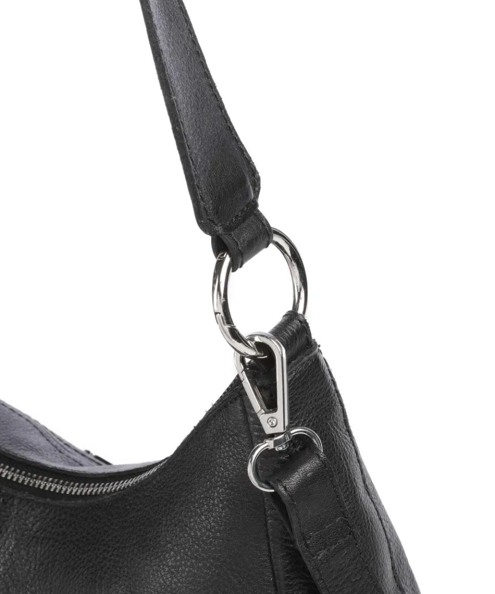 Salvatorianerplatz 3 Schultertasche genarbtes Rindsleder schwarz