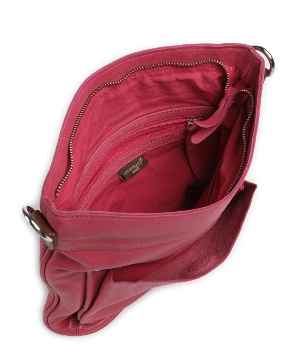 Salvatorianerplatz 2 Umhängetasche genarbtes Rindsleder pink