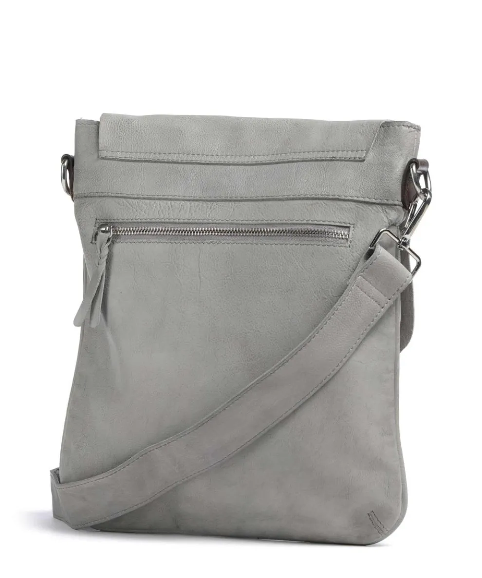 Salvatorianerplatz 2 Umhängetasche genarbtes Rindsleder grau