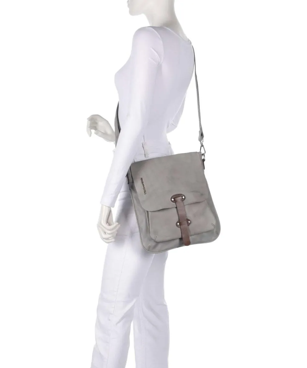 Salvatorianerplatz 2 Umhängetasche genarbtes Rindsleder grau