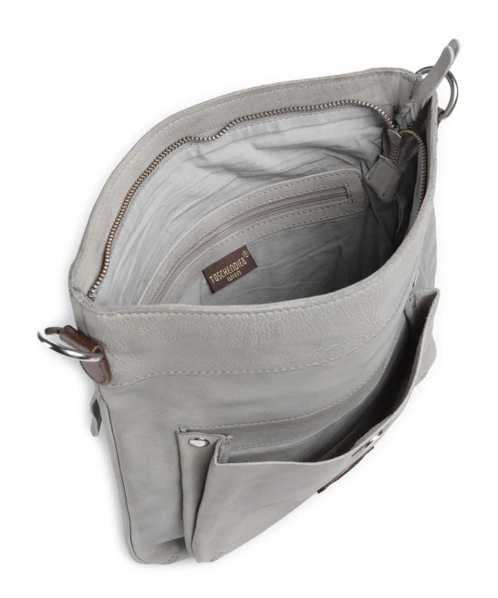 Salvatorianerplatz 2 Umhängetasche genarbtes Rindsleder grau