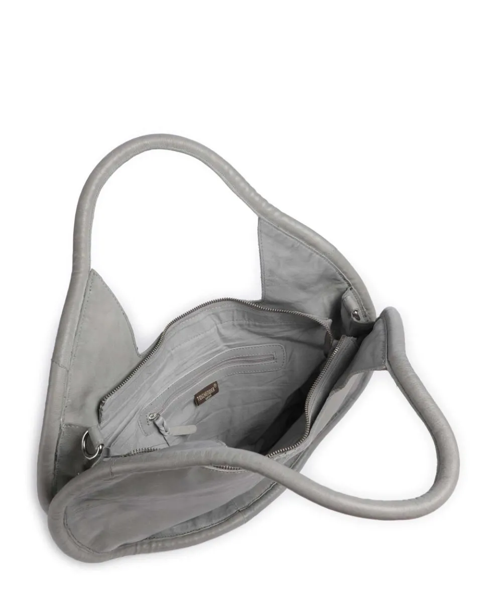 Salvatorianerplatz 5 Shopper genarbtes Rindsleder grau