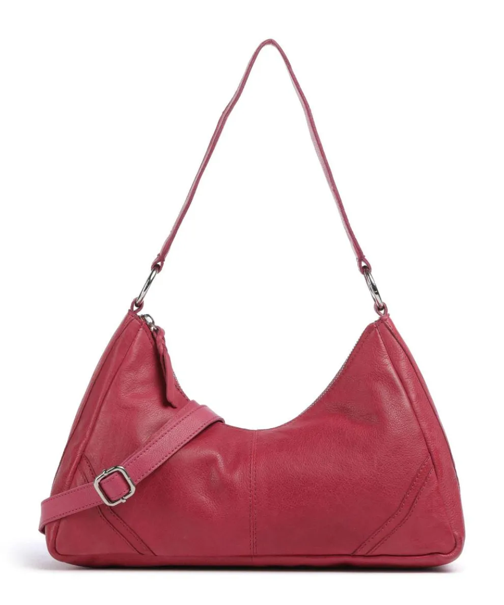 Salvatorianerplatz 3 Schultertasche genarbtes Rindsleder pink