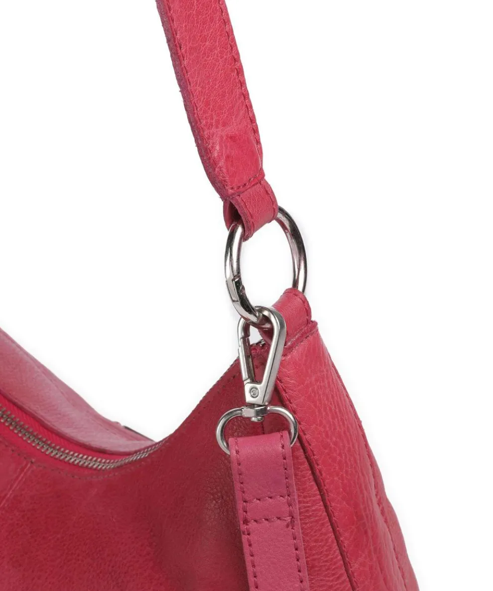 Salvatorianerplatz 3 Schultertasche genarbtes Rindsleder pink