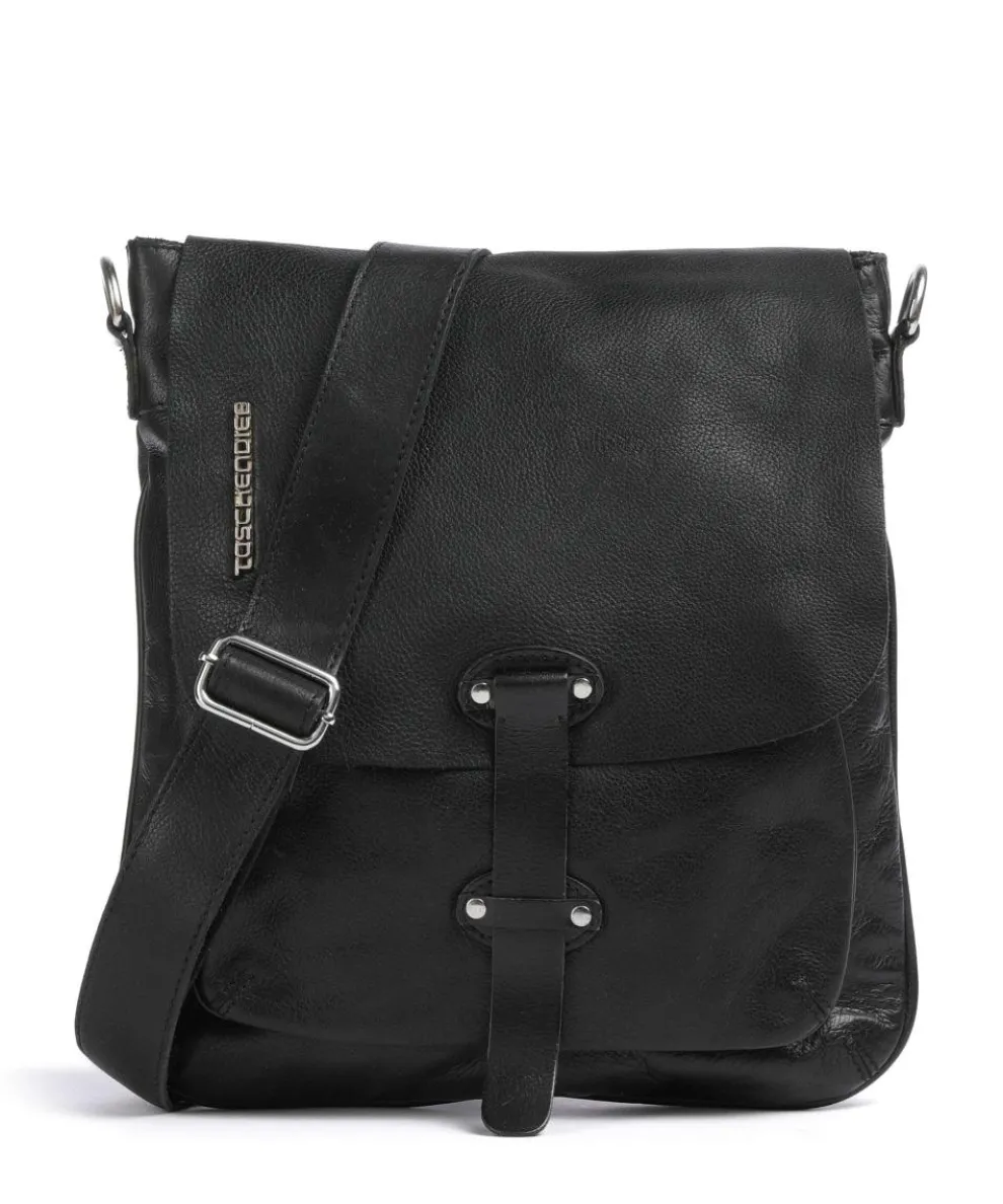 Salvatorianerplatz 2 Umhängetasche genarbtes Rindsleder schwarz