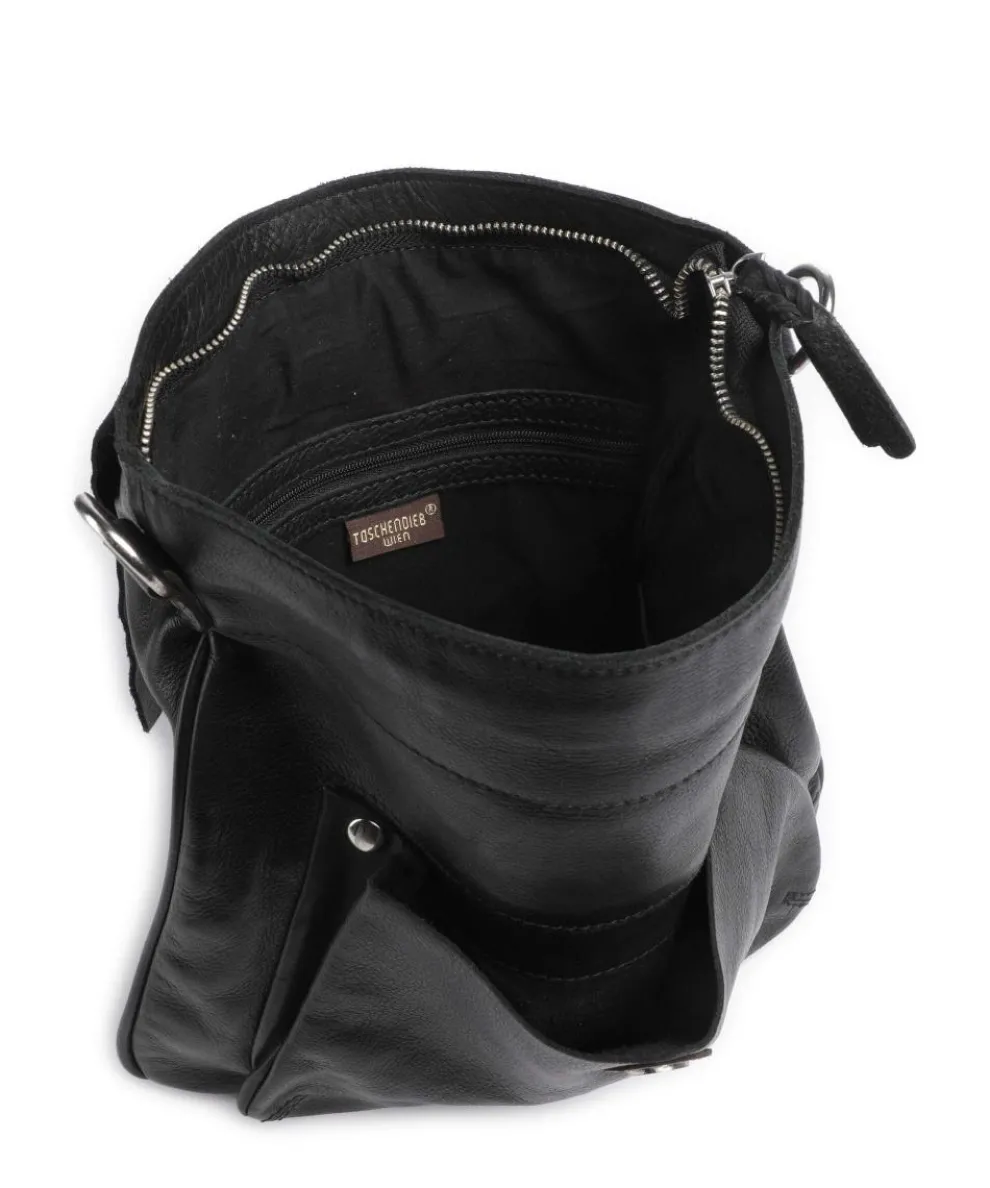 Salvatorianerplatz 2 Umhängetasche genarbtes Rindsleder schwarz