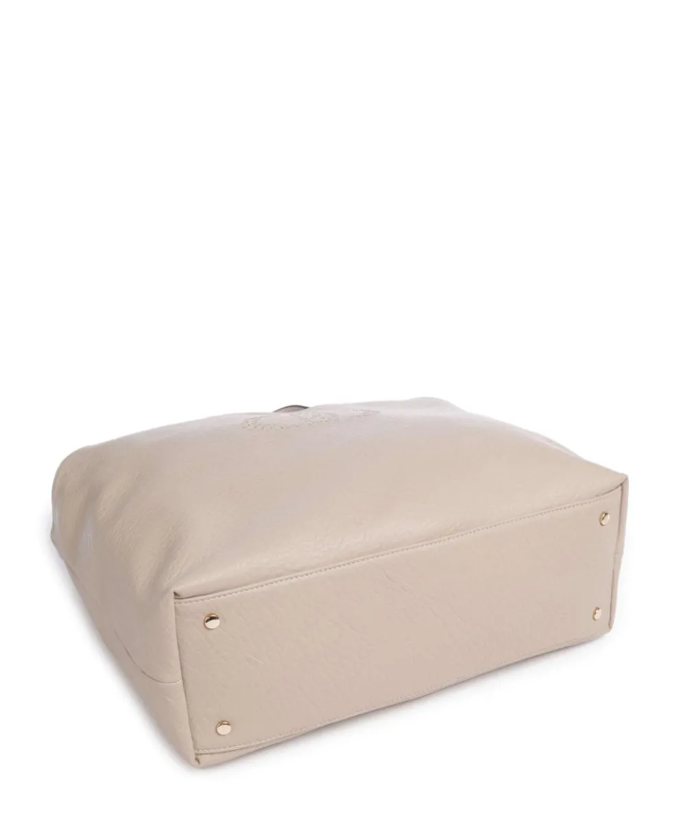 Samiana L Beuteltasche Lederimitat beige