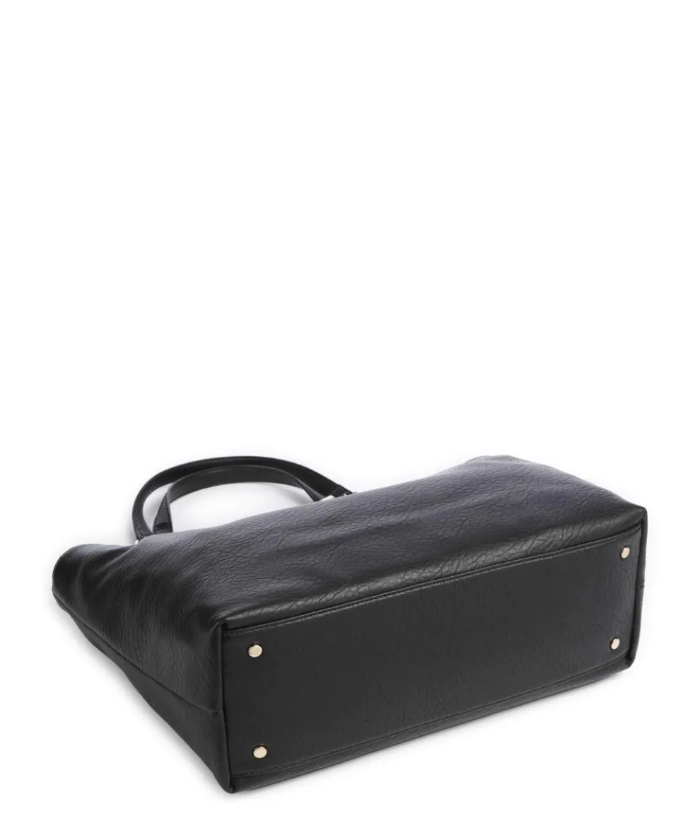 Samiana L Beuteltasche Lederimitat schwarz