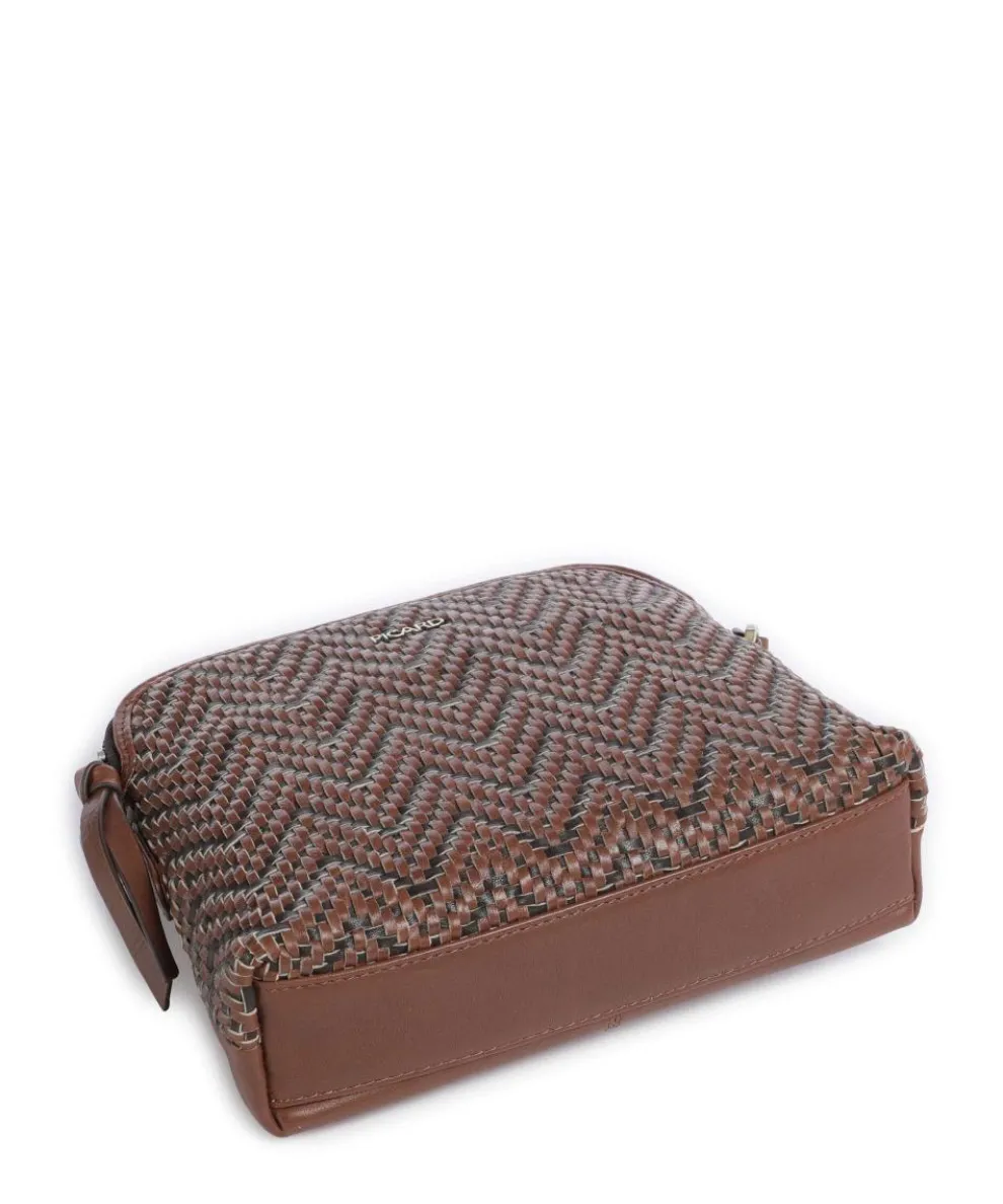 Samos Umhängetasche fein genarbtes Rindsleder braun