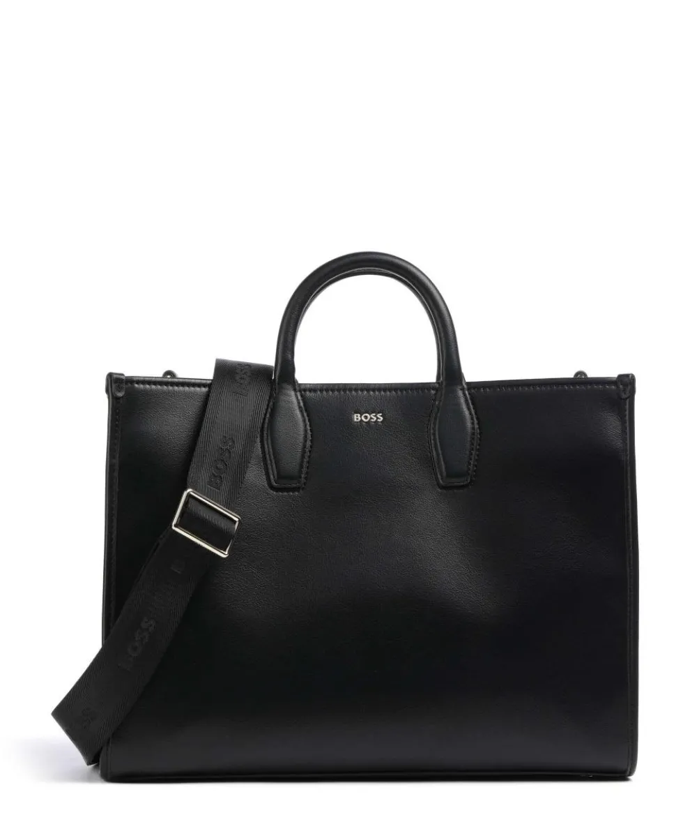 Sandy Handtasche Lederimitat schwarz