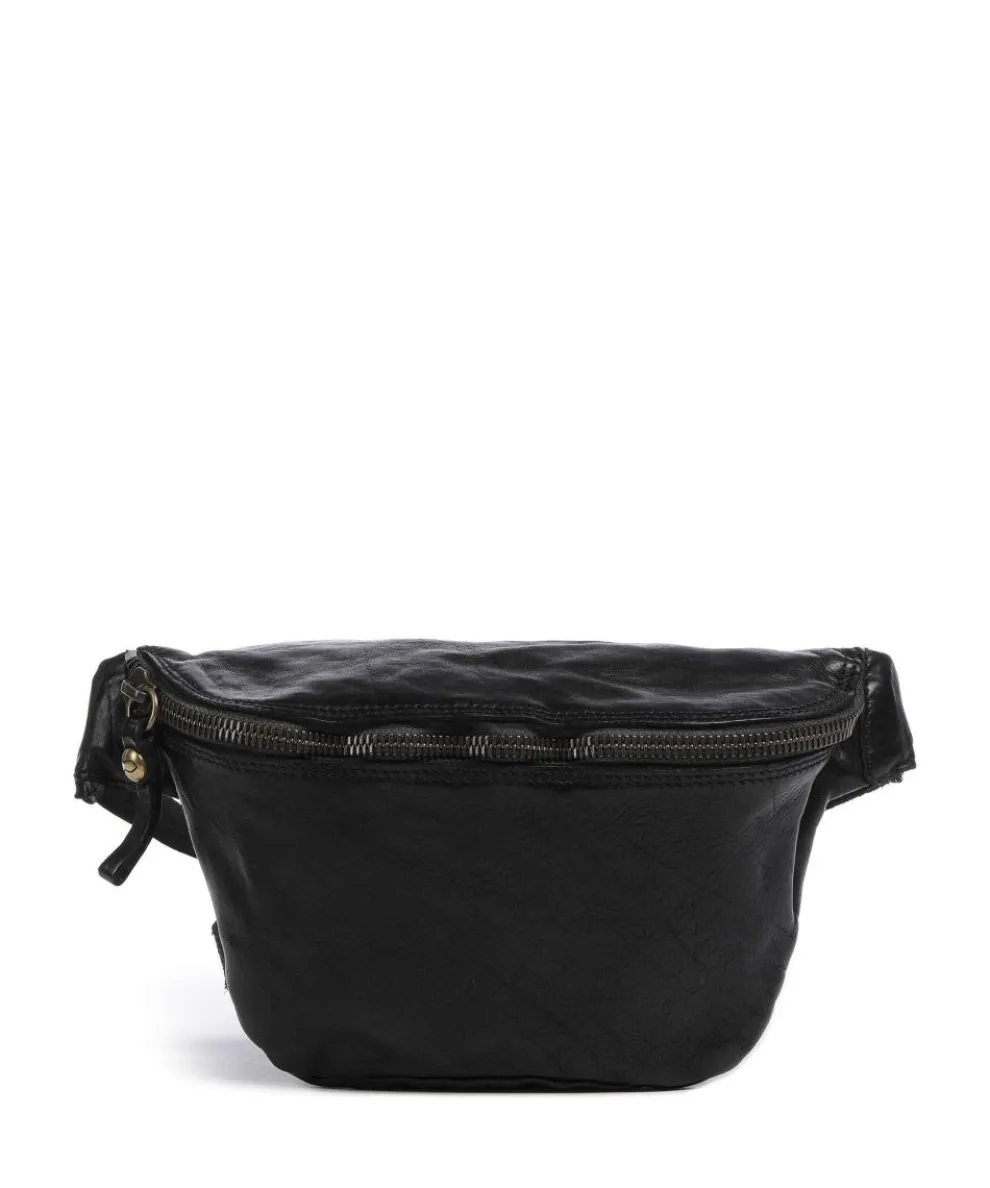 Santarcangelo Umhängetasche fein genarbtes Rindsleder schwarz