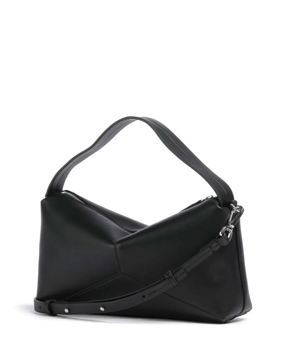 Sanya S Handtasche Lederimitat schwarz
