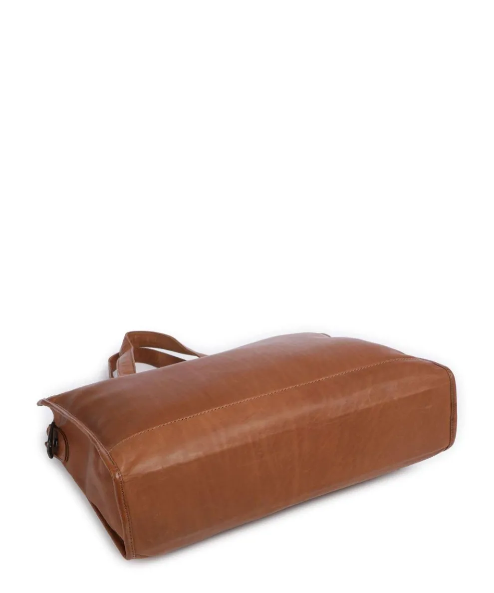 Cow Wax Pull Up Manly Shopper 15″ Rindsleder cognac