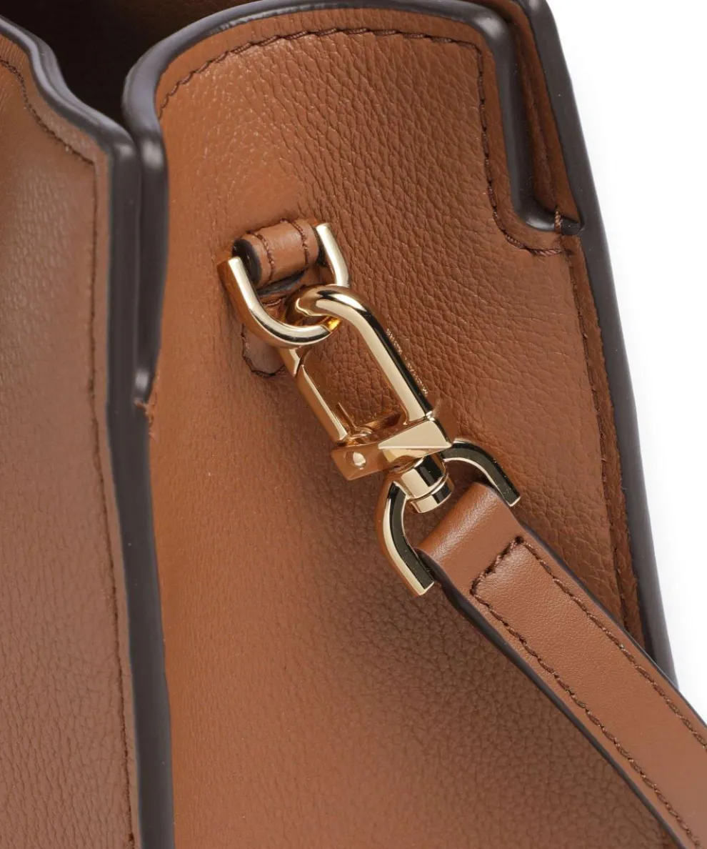 Scarlett Medium Handtasche genarbtes Rindsleder braun