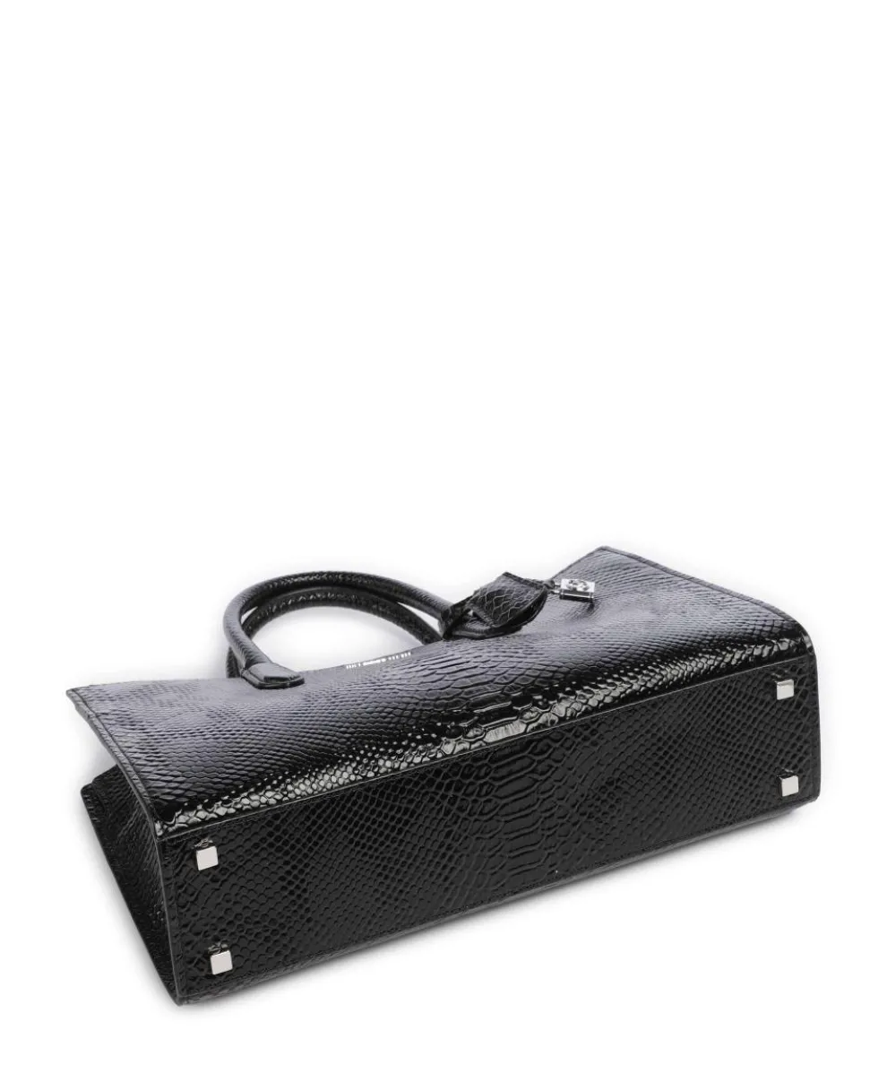 Scarlett Medium Handtasche geprägtes Rindsleder schwarz