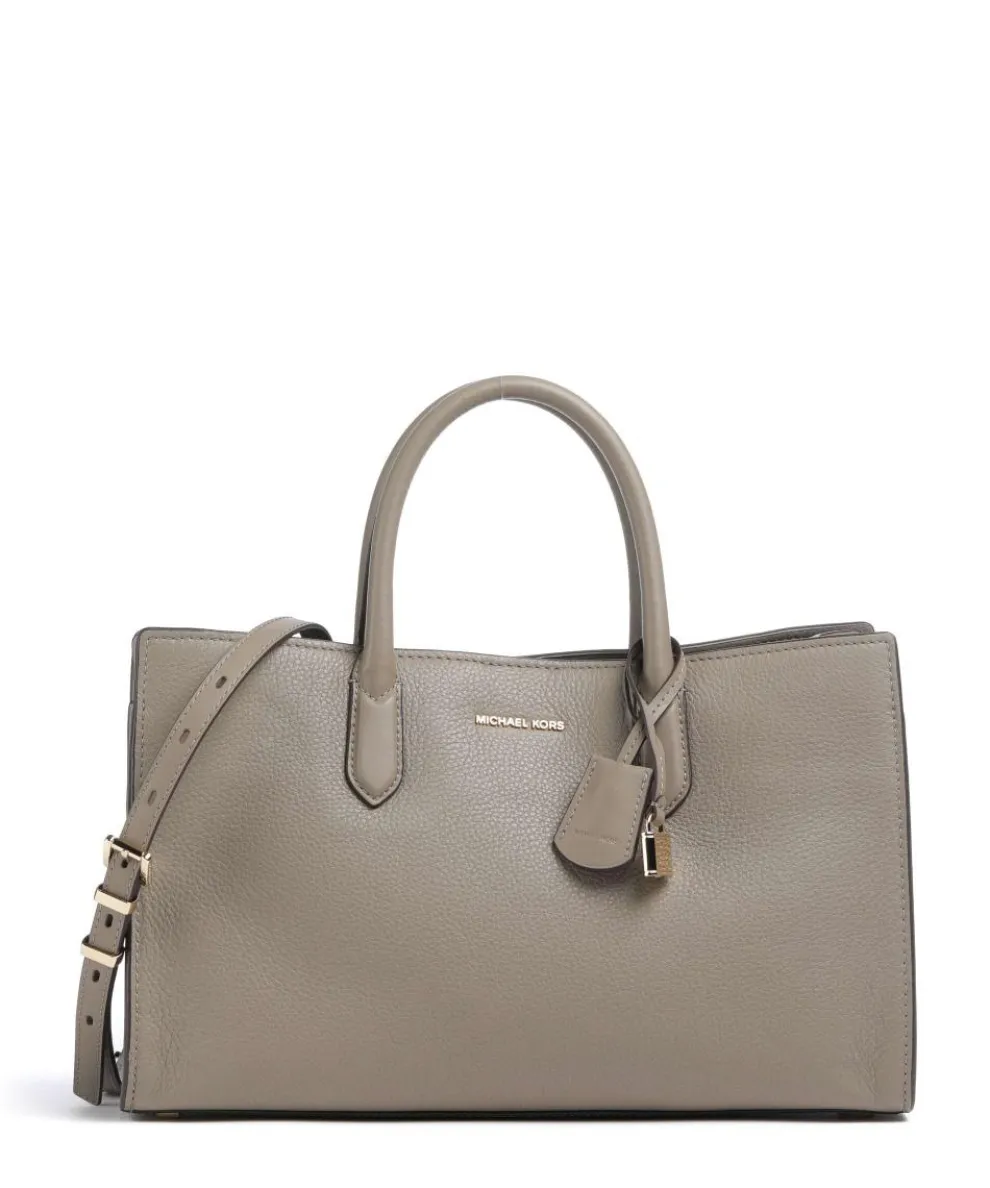 Scarlett Medium Handtasche genarbtes Rindsleder taupe