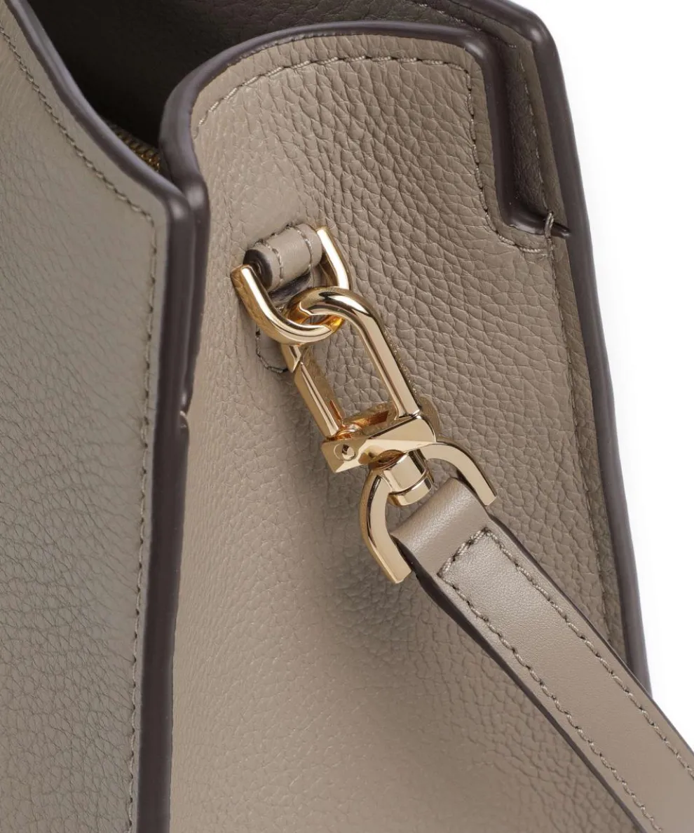 Scarlett Medium Handtasche genarbtes Rindsleder taupe