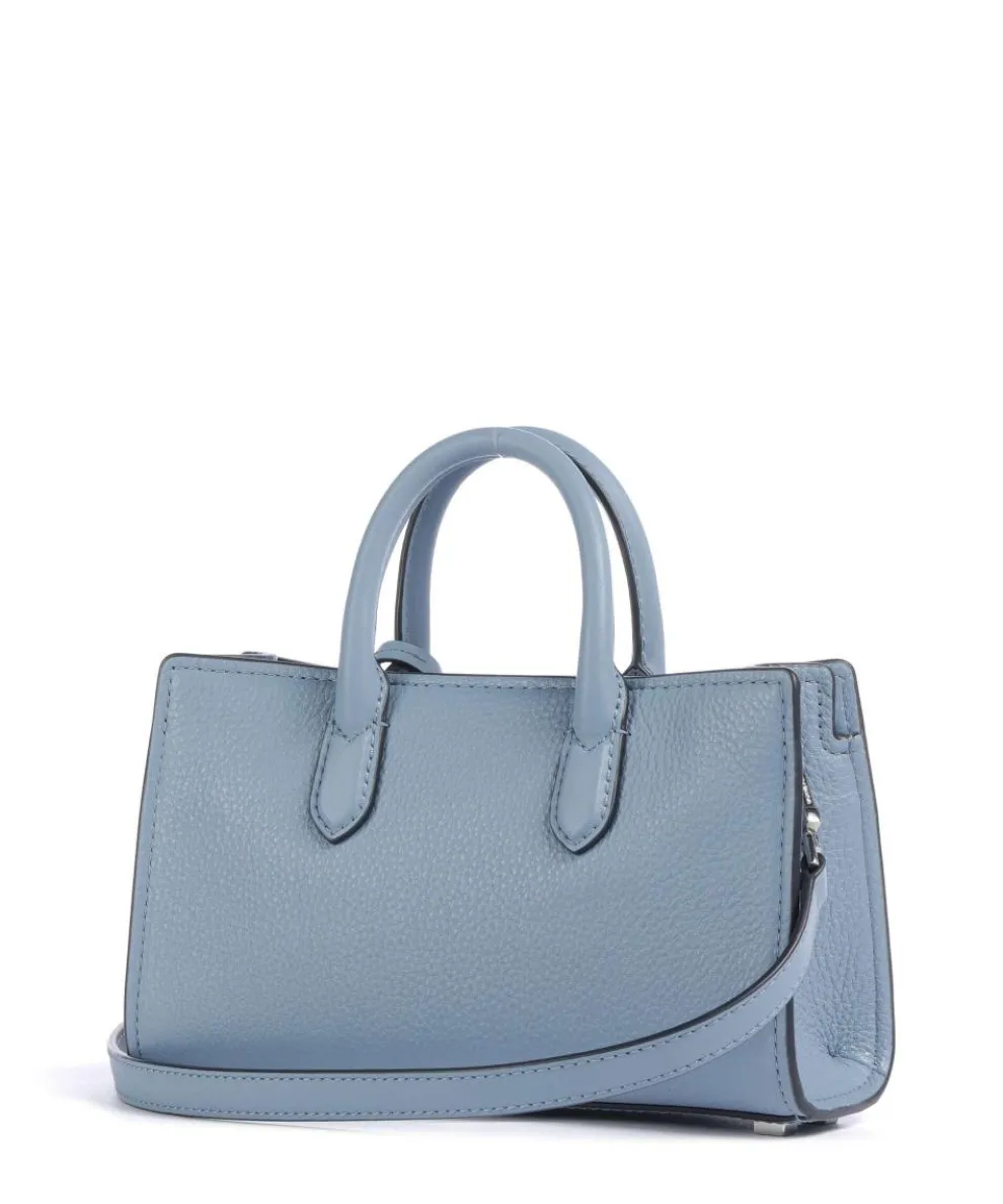 Scarlett XS Umhängetasche genarbtes Rindsleder blaugrau