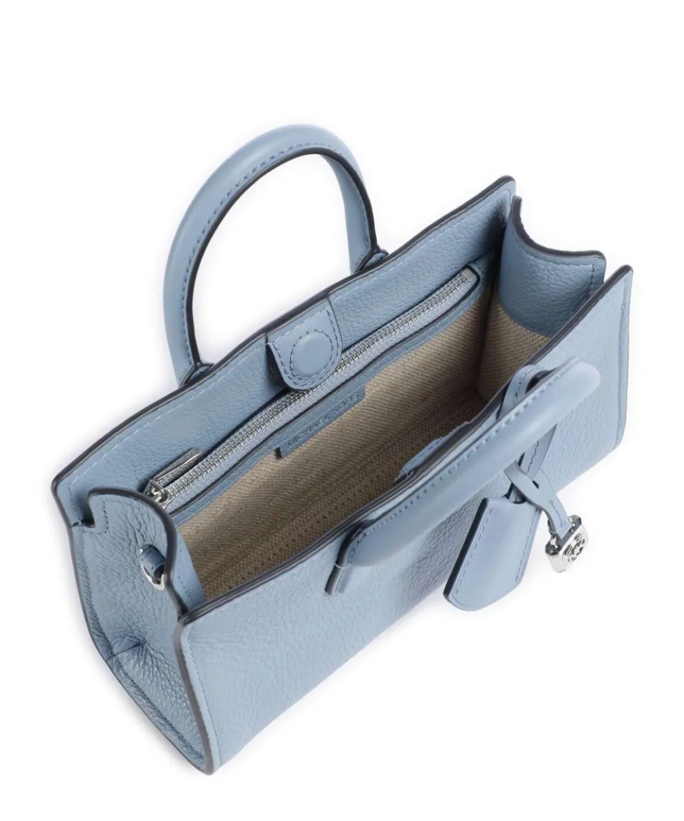 Scarlett XS Umhängetasche genarbtes Rindsleder blaugrau