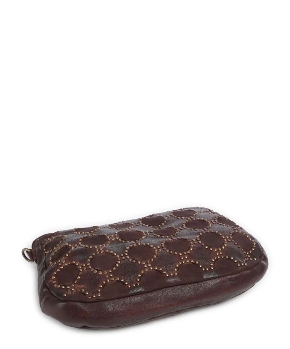 Schubertgasse 4 Umhängetasche genarbtes Rindsleder dunkelbraun