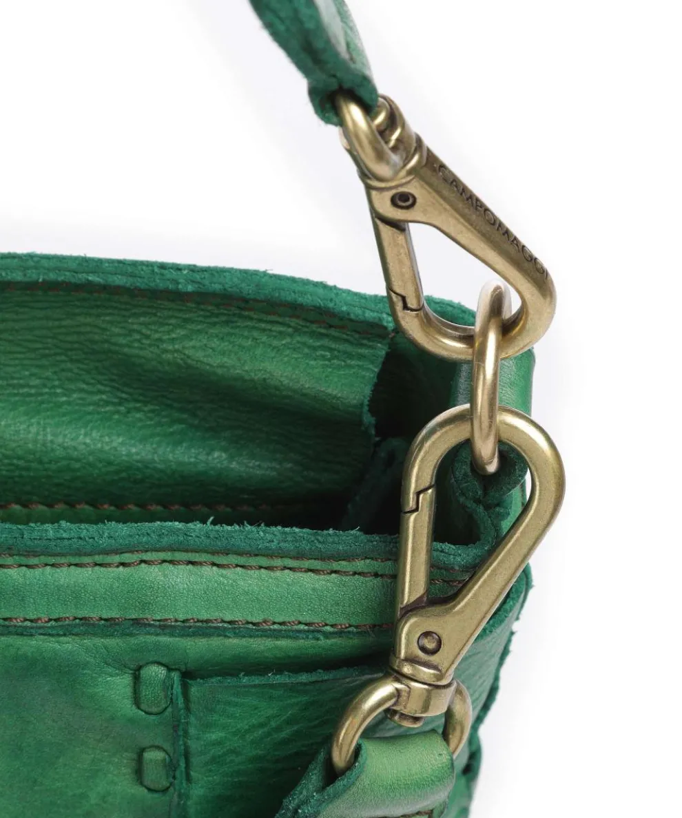 Schultertasche fein genarbtes Rindsleder grün