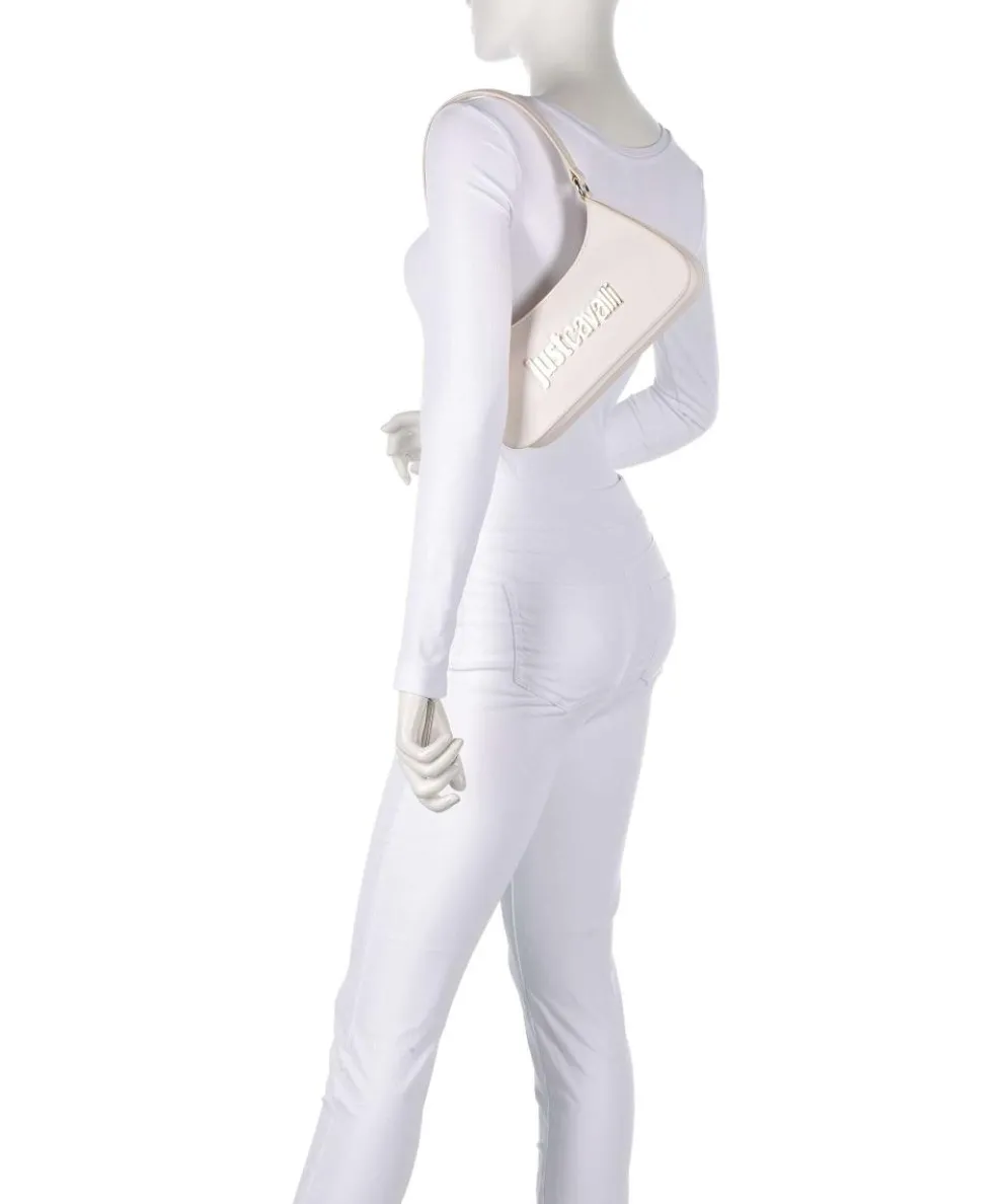 Schultertasche Lederimitat elfenbein