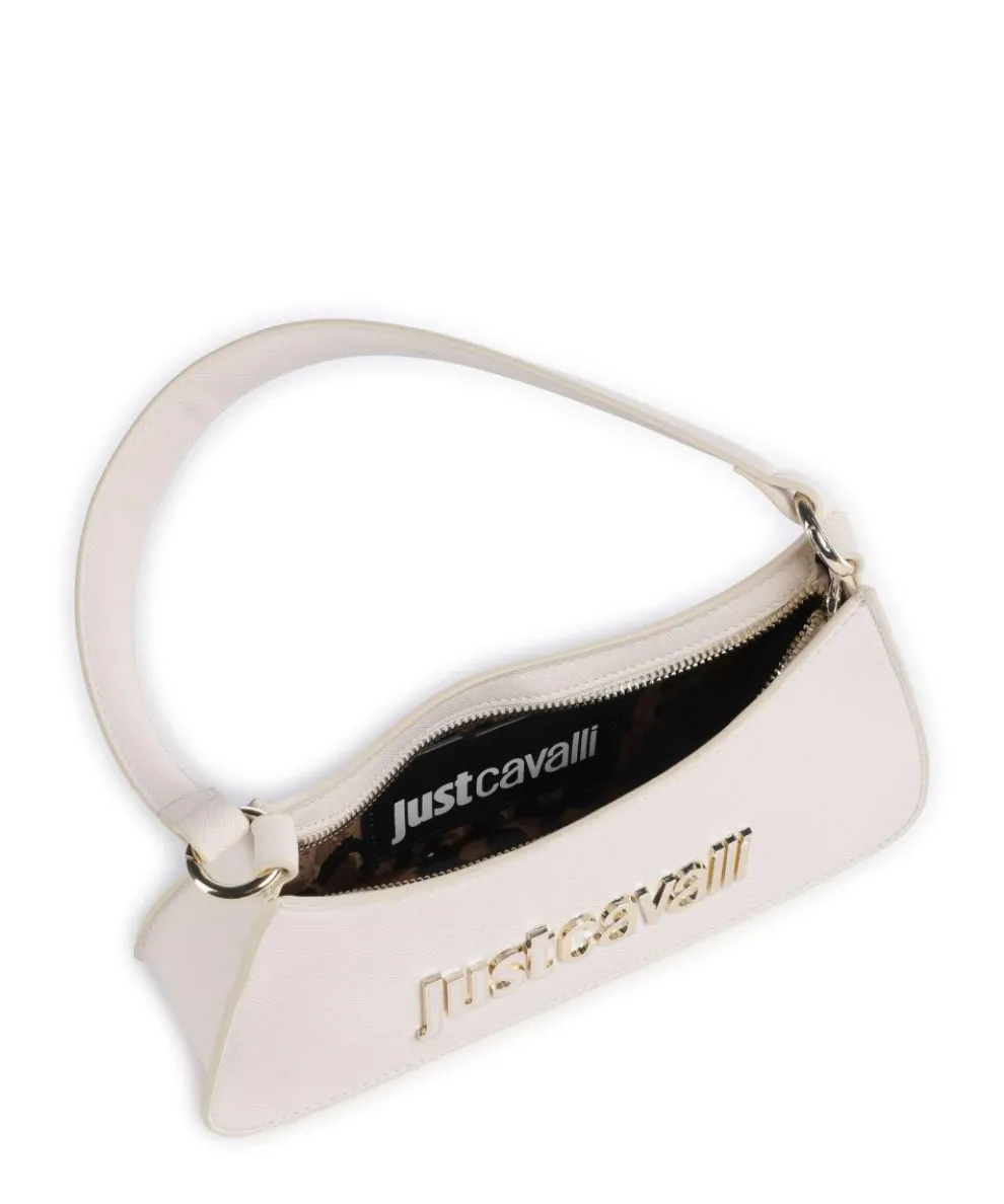 Schultertasche Lederimitat elfenbein