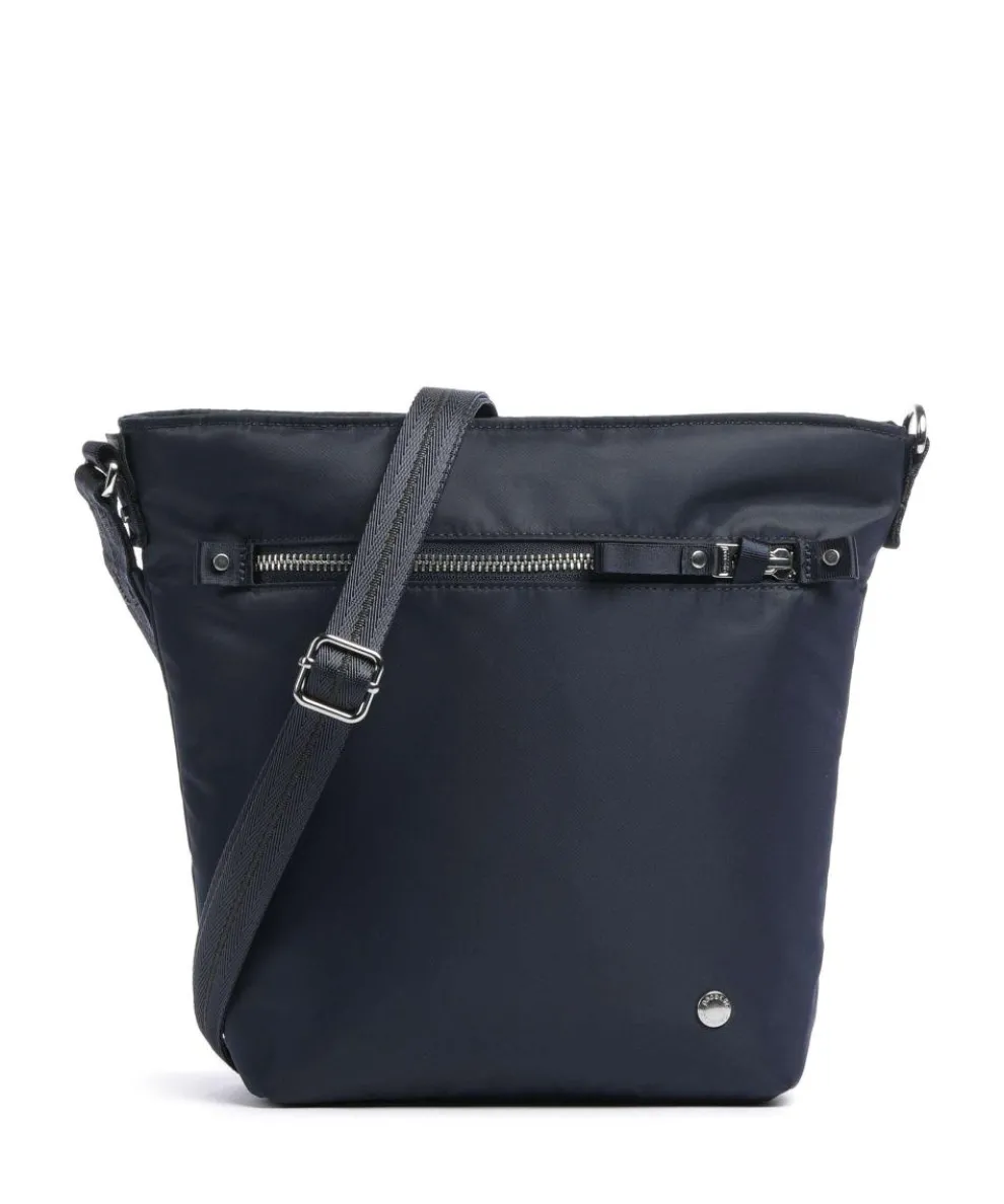 Schultertasche recyceltes Polyester navy