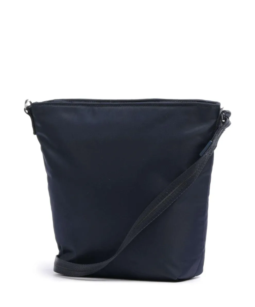 Schultertasche recyceltes Polyester navy
