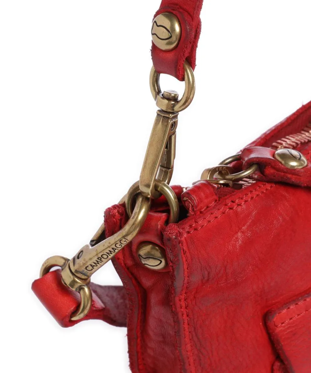 Schultertasche Rindsleder rot