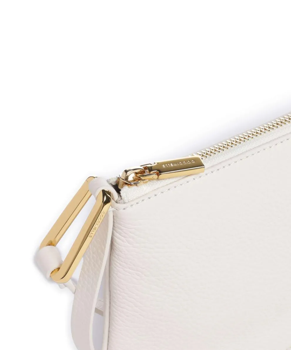 Magie Umhängetasche genarbtes Leder weiß