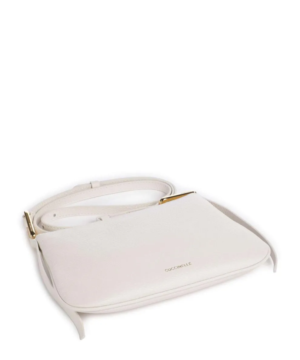 Magie Umhängetasche genarbtes Leder weiß