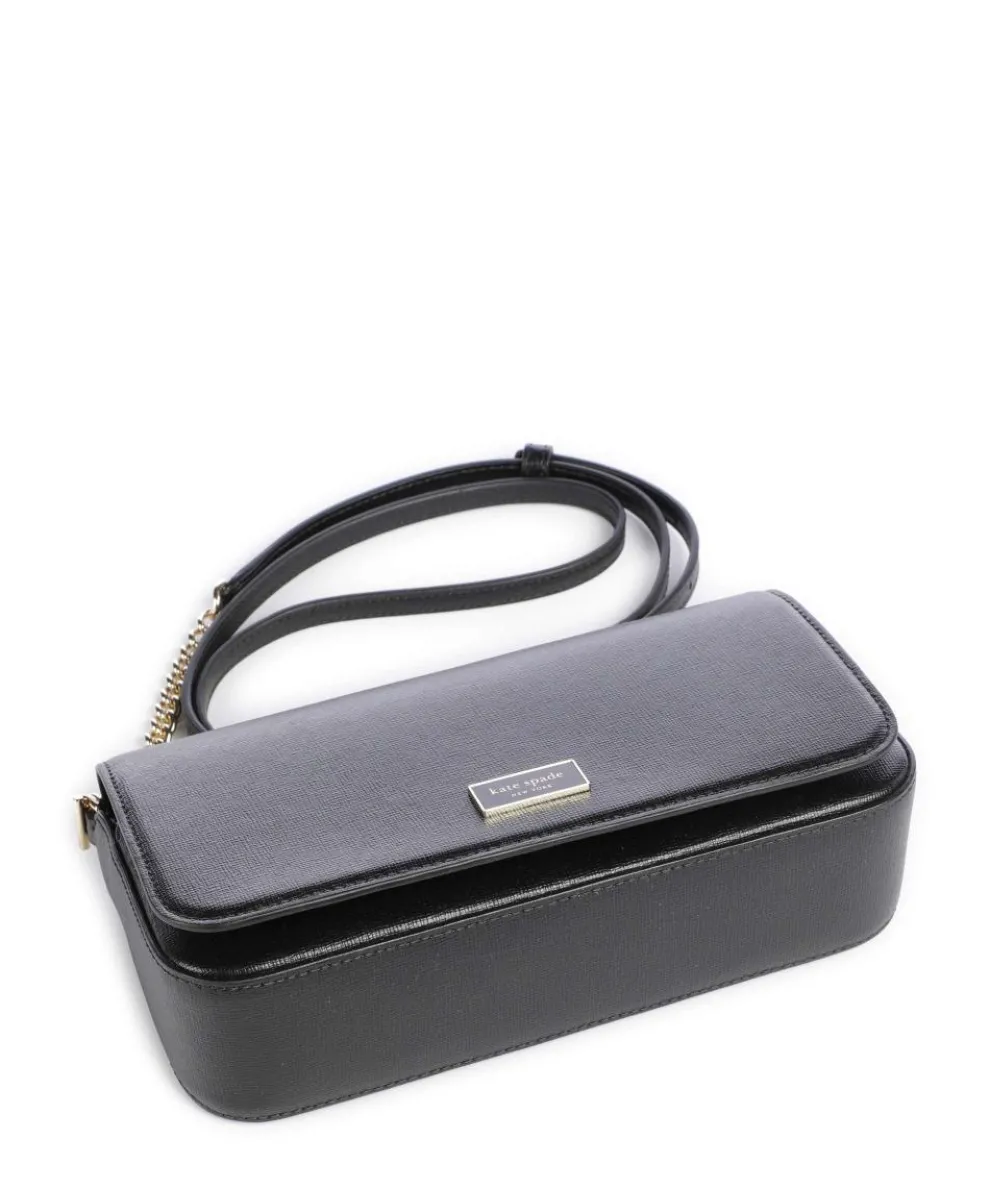 Serena Umhängetasche Saffiano-Rindsleder schwarz