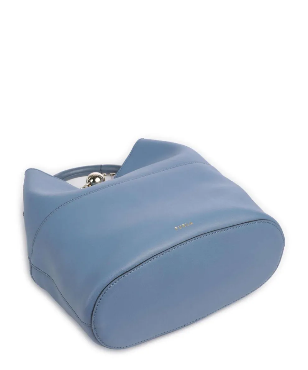 Sfera S Bucket bag fein genarbtes Leder jeans