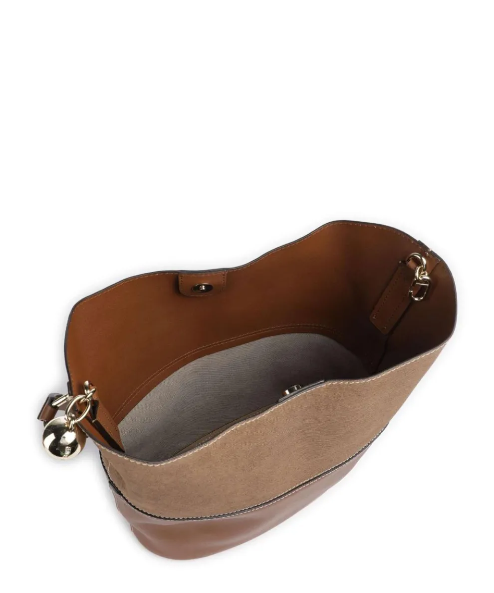 Sfera S Bucket bag Leder cognac