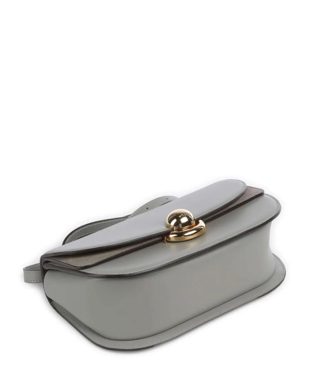 Sfera S Schultertasche fein genarbtes Kalbsleder graugrün