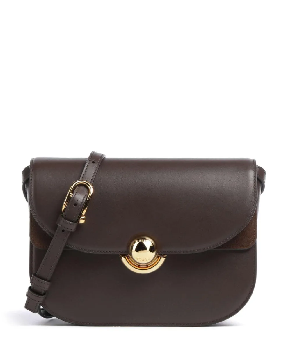 Sfera S Umhängetasche fein genarbtes Kalbsleder dunkelbraun