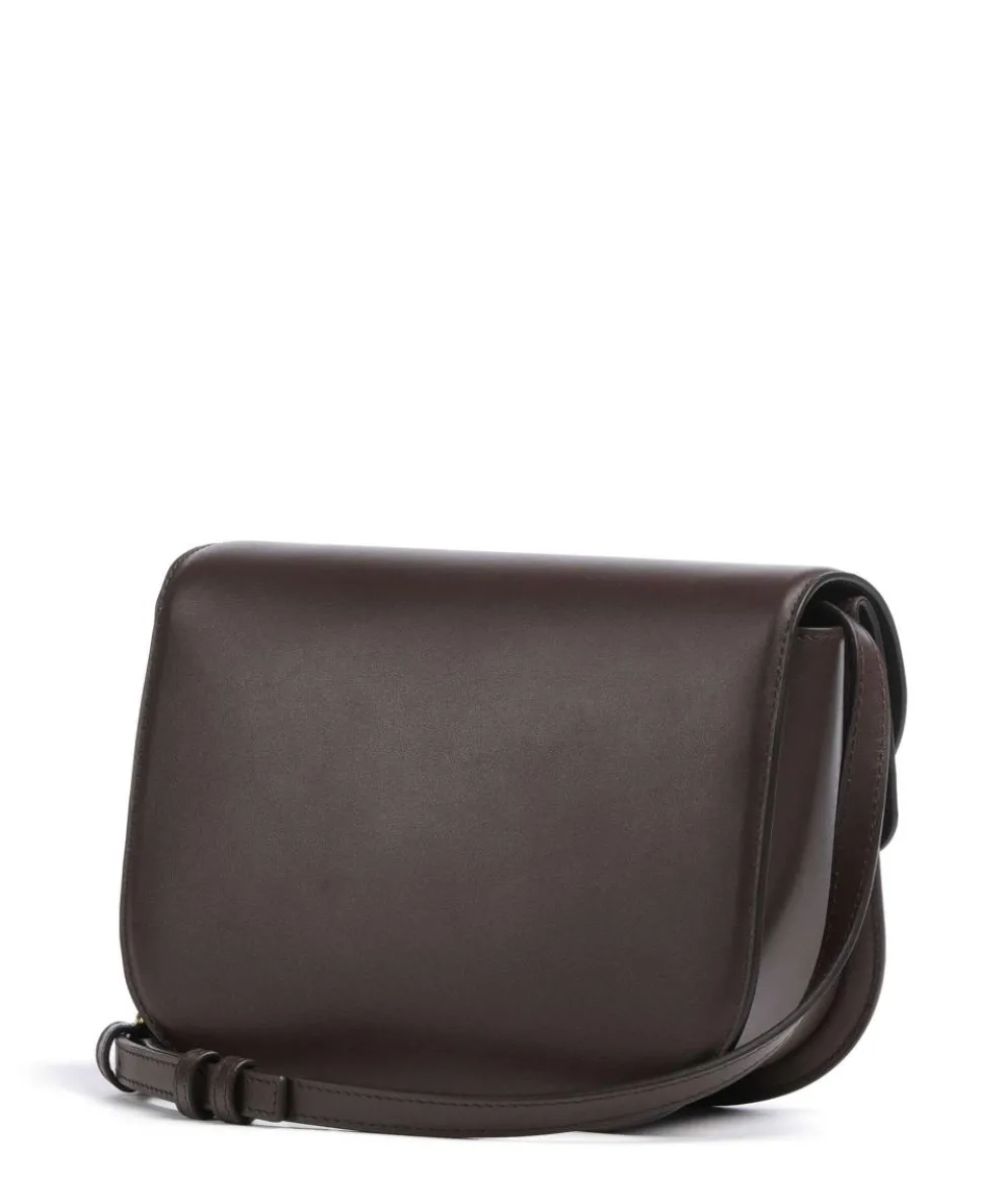 Sfera S Umhängetasche fein genarbtes Kalbsleder dunkelbraun